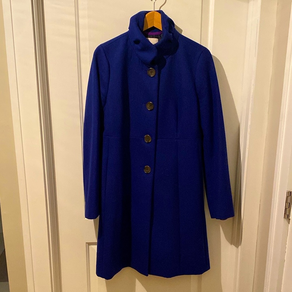 JCrew Wool Coat with Standup Collar
